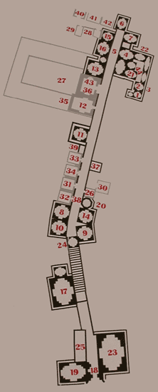The plan of Shakh-i-Zinda