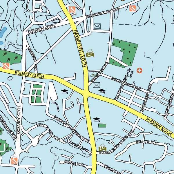 Samarkand Hotels Map