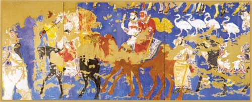 The museum of formation of Samarkand on Afrasiab